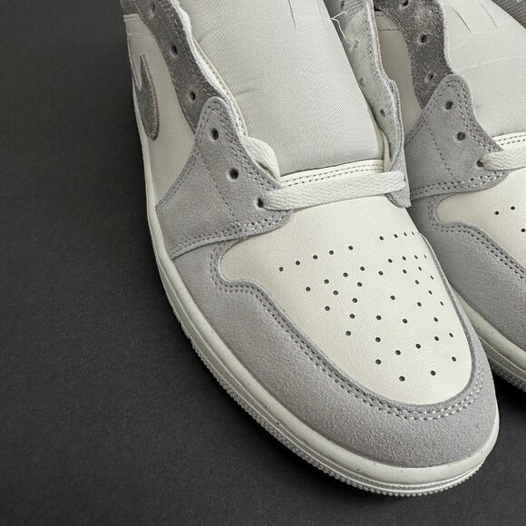 Nike Air Jordan 1 Mid SE \'Smoke Grey\' White Grey Shoes FQ7720-002 Men’s Sizes main image 2